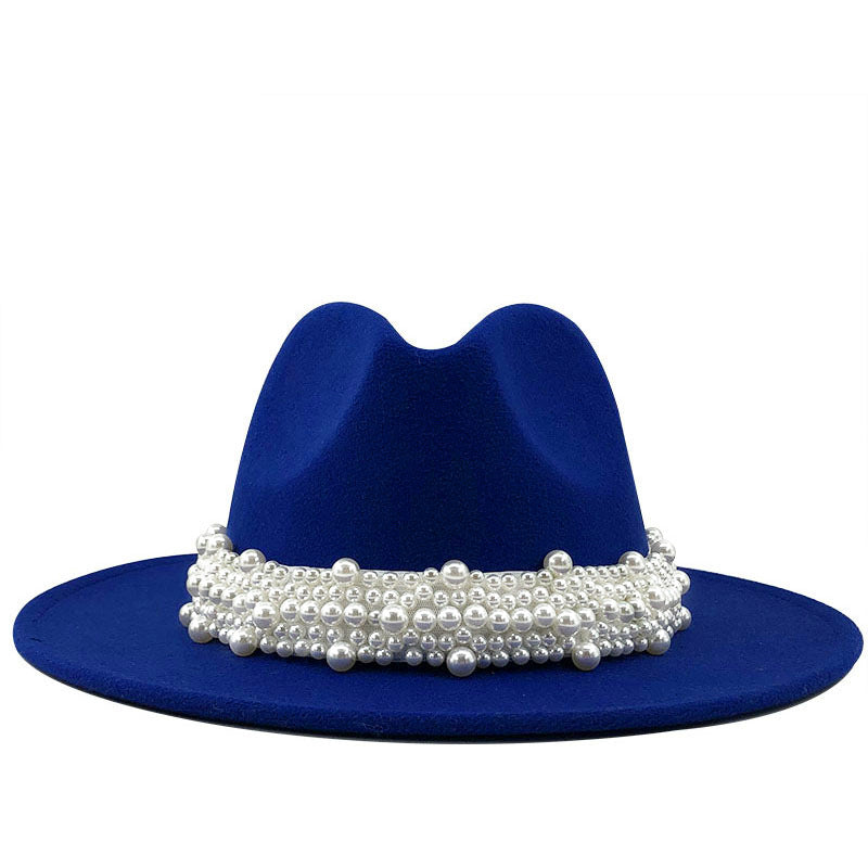 Pearl Studded Felt Hat