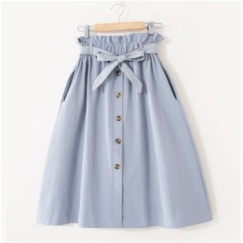 Willow Bow Buttoned Down Skirt