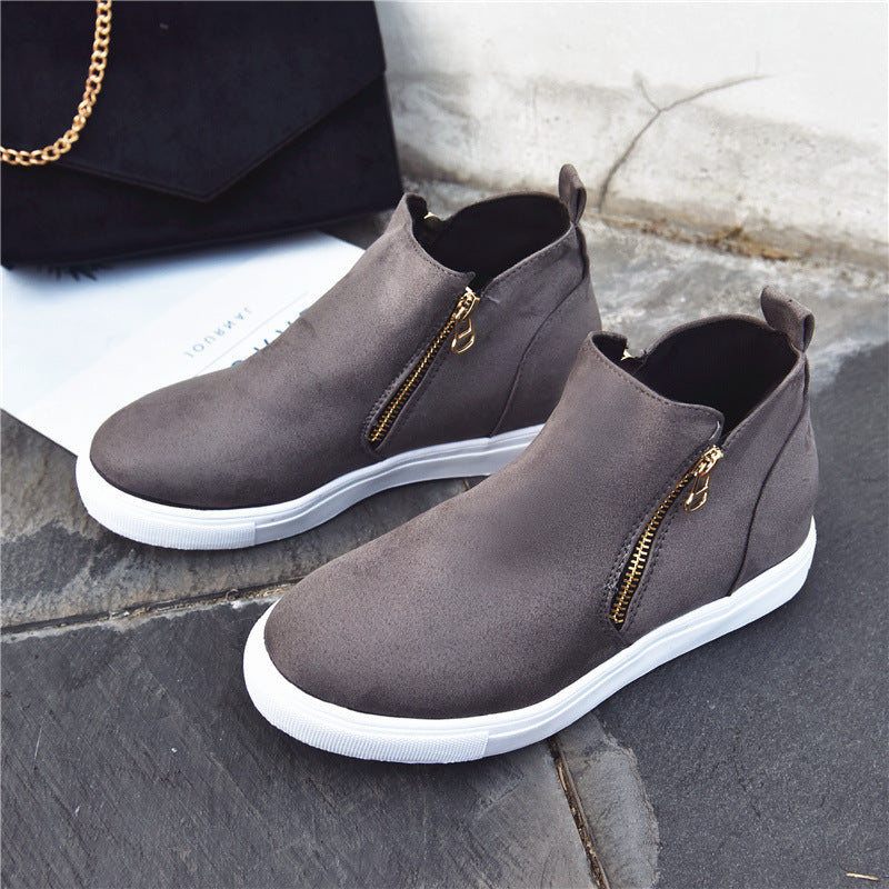 Suede Comfort Round Toe Shoes