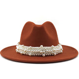 Pearl Studded Felt Hat