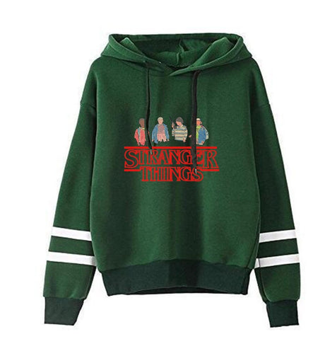 Stranger Striped Cotton Hoodie