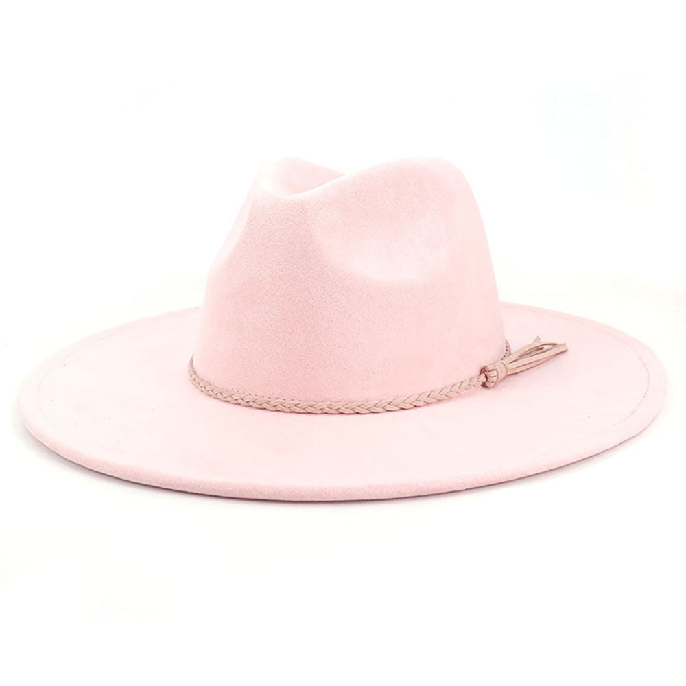 Broad-brimmed Suede Cowboy Hat