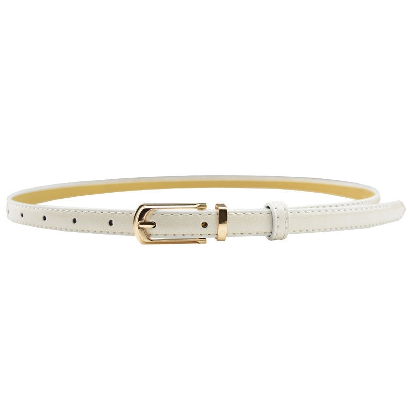 Patent Leather Pin Buckle Multi-Color Belt