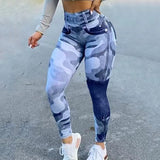 Multicolour Camo Curve-Enhancing Yoga Leggings