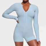 Avery Long Sleeve Zipper Romper