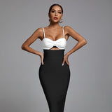 Petra Sweetheart Bandage Midi Dress