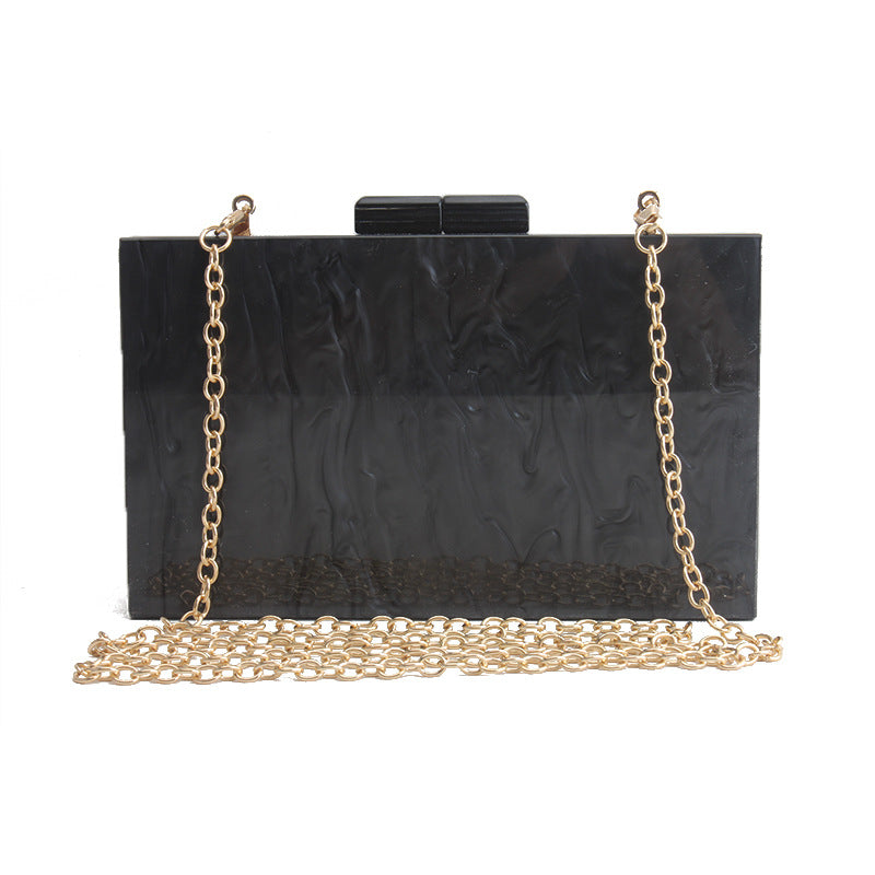 Marble Luxe Acrylic Clutch Bag