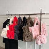 Plush Chain Handbag - Winter Chic Bag