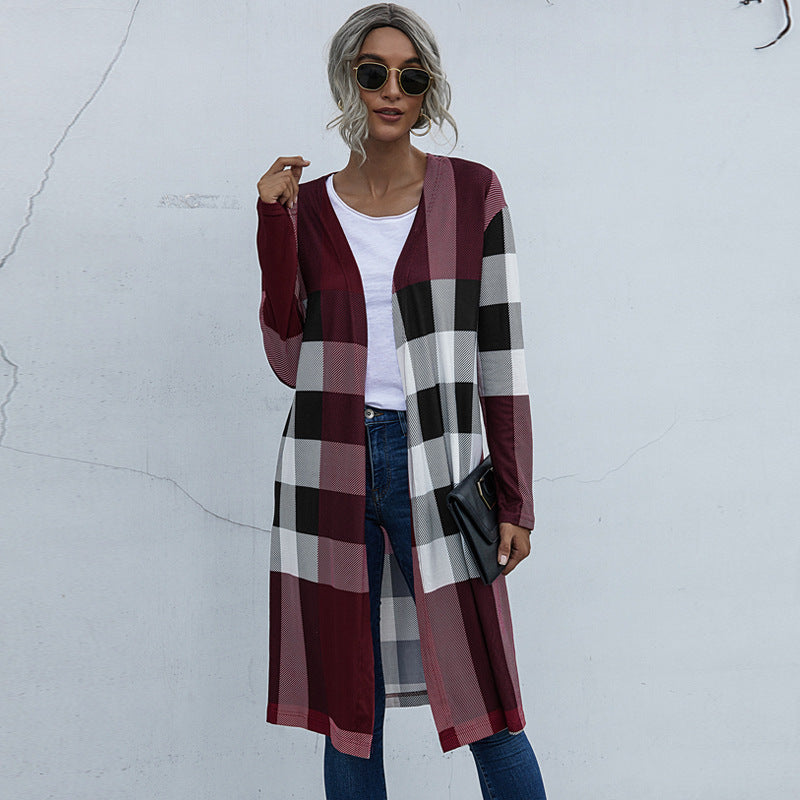 Plaid Chic Cardigan