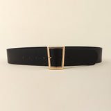 Black Needle Buckle Wide Belt