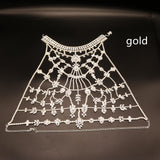 Rhinestone Teardrop Chest Chain Body Jewelry