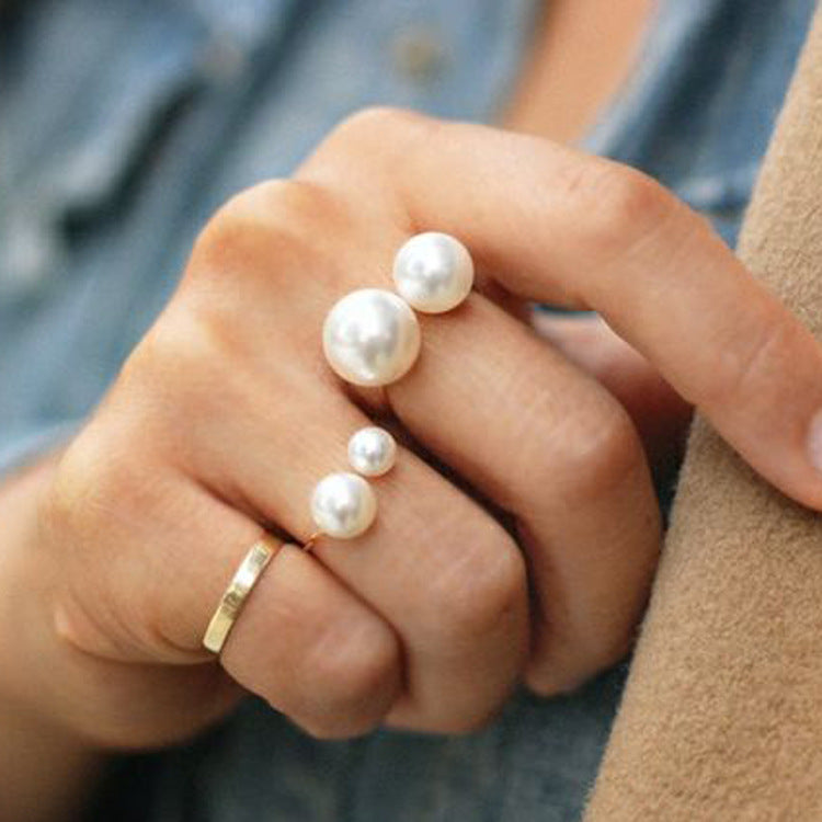 Isabella Pearl Ring Set