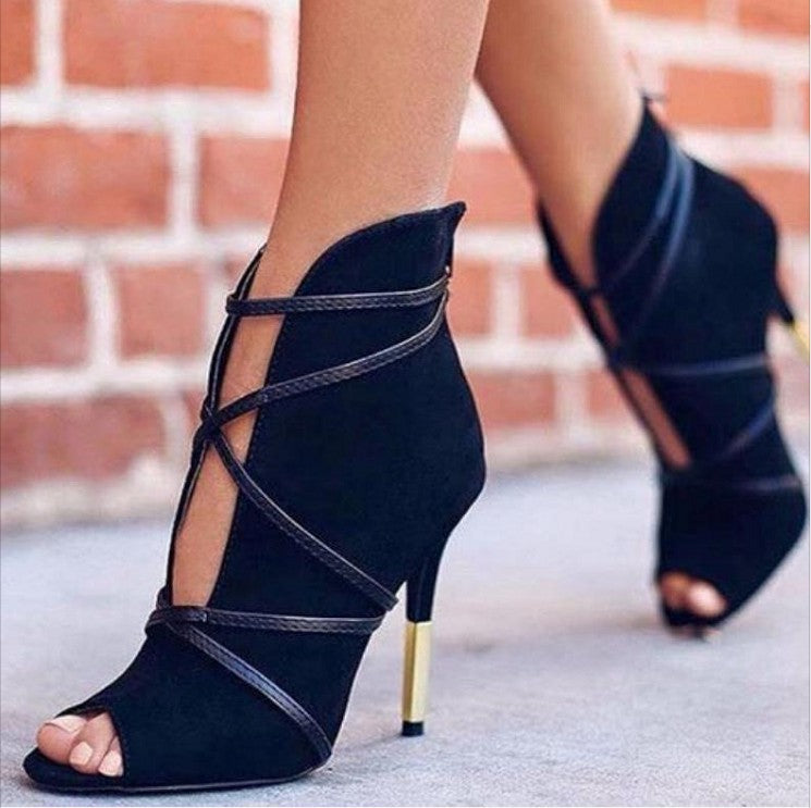 Strap Pointed High Heels