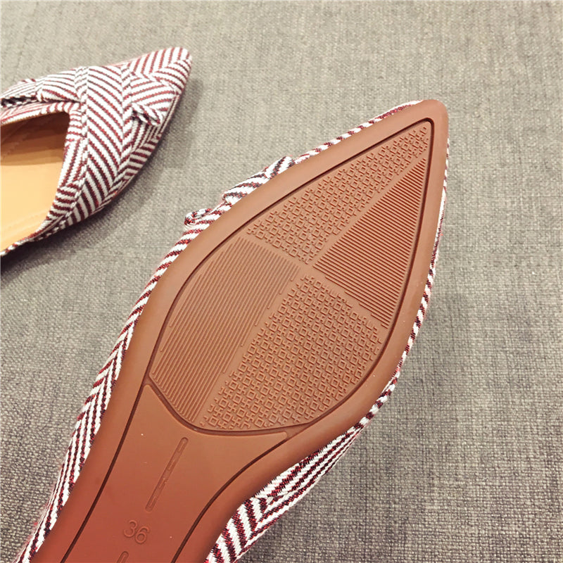 Emma Herringbone Point Flats