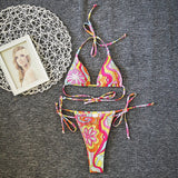 Floral Drawstring Swimsuit