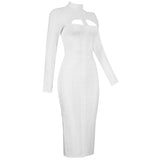 Rowan Long Sleeved Bandage Midi Dress