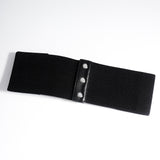 Retro Triple Buckle Elastic Waist Belt