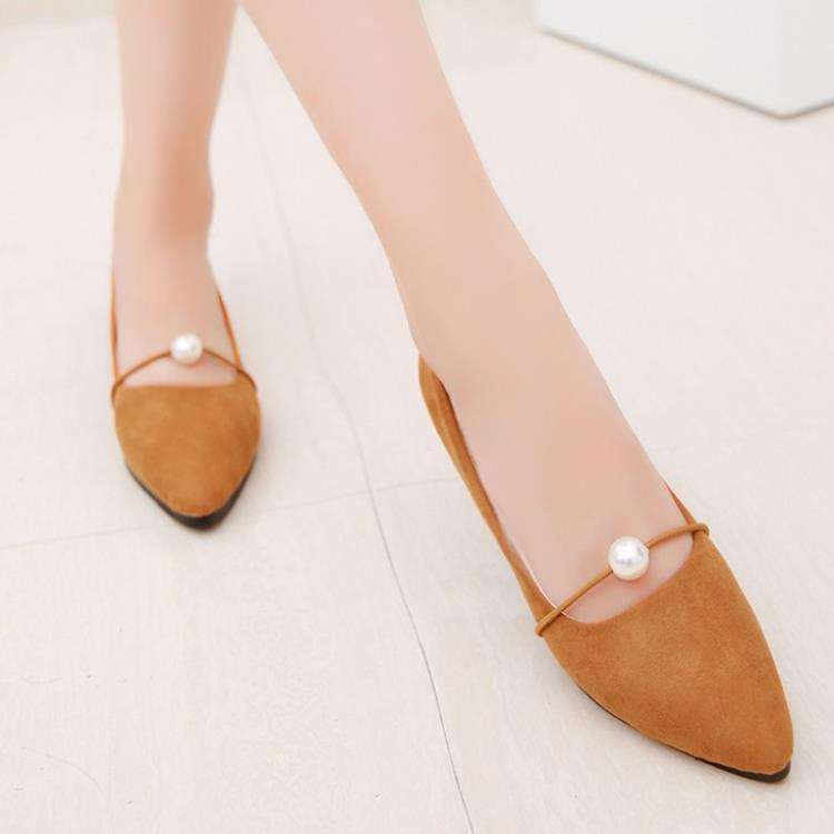 Aurora Pearl Pointed Flats