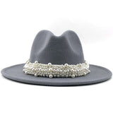 Pearl Studded Felt Hat