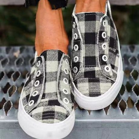 Plaid Canvas Delights Shoes