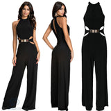 Flared Black Sling Jumpsuit