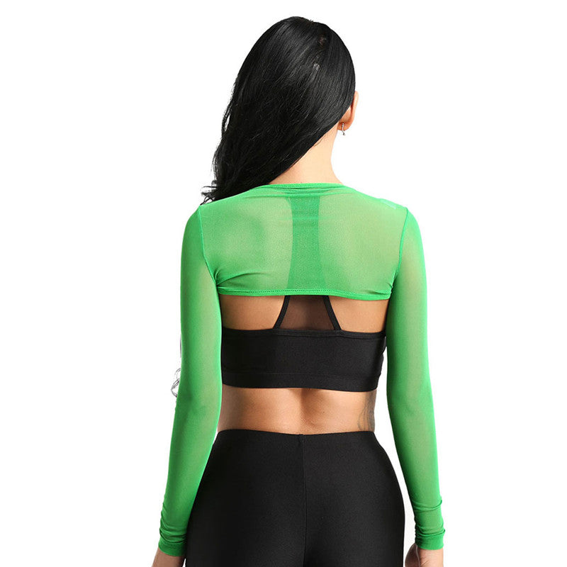 Sheer Shrug Crop Top