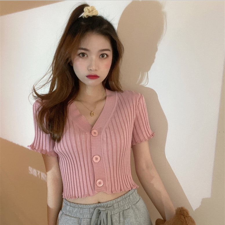 Liliana V-Neck Crop Top