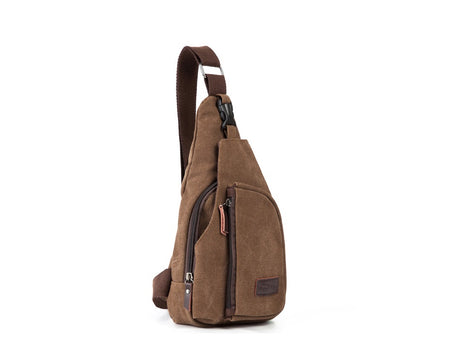 Traveler's Canvas Chest Pack Bag