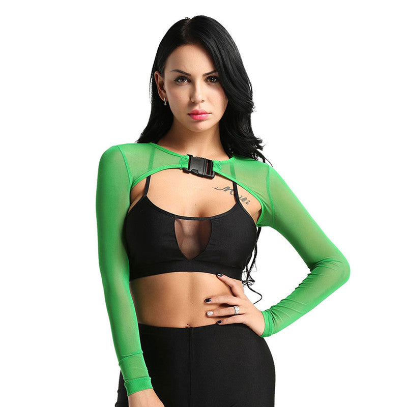 Sheer Shrug Crop Top