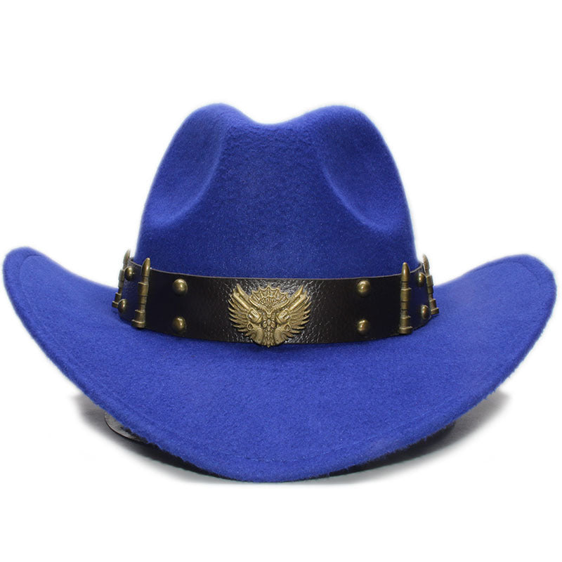 Winter Wool Crepe Weave Cowboy Hat