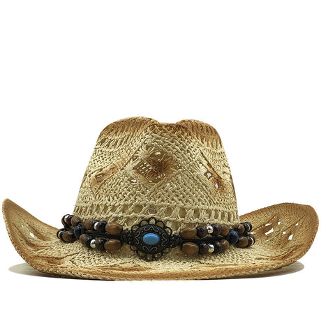 Seaside Beach Straw Cowboy Hat