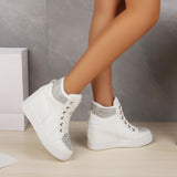 Rhinestone Sparkle Lace-up Sneakers Shoes