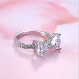 Daisy Diamond Bow Ring