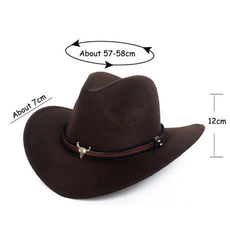 Jazzy Wool and Felt Cowboy Hat