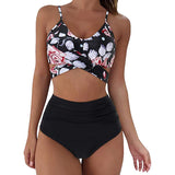 Solid Print Push-Up Swimwear Bikini