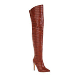 Petra Over The Knee Boots - Brown