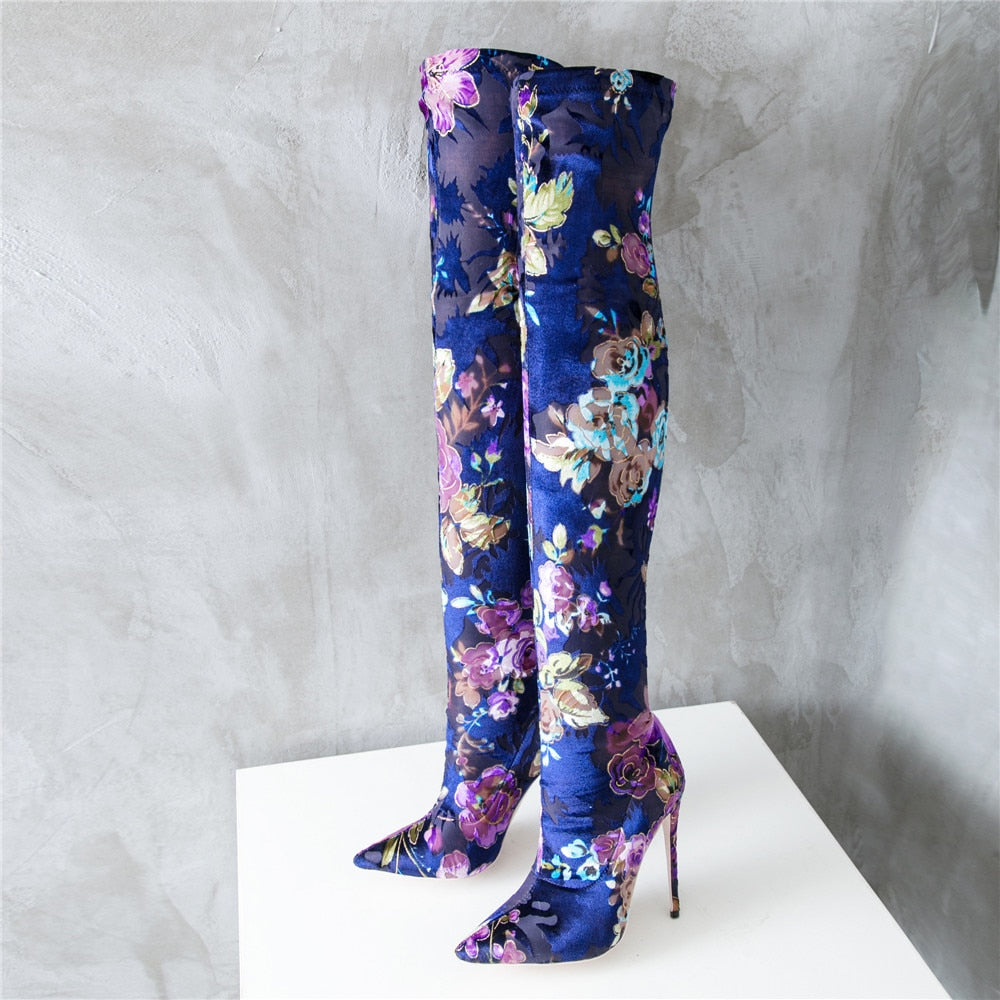 Blue Horizon Stiletto Boots