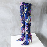 Blue Horizon Stiletto Boots