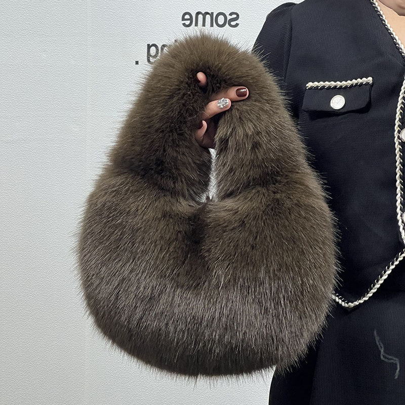 PETRA FAUX FUR HANDBAG