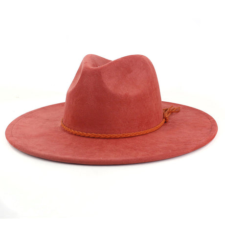 Broad-brimmed Suede Cowboy Hat