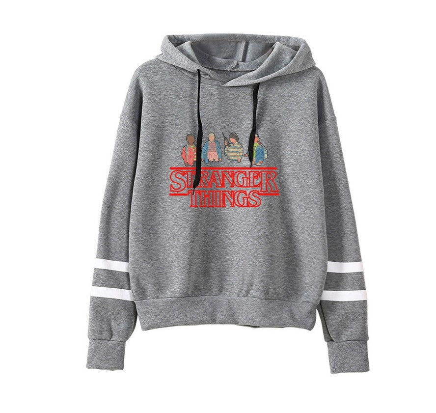 Stranger Striped Cotton Hoodie