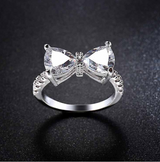 Daisy Diamond Bow Ring