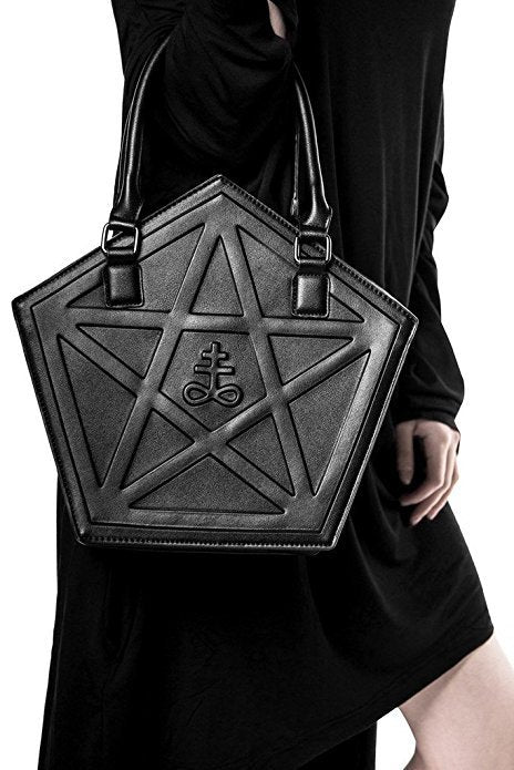 Gothic Embossed Pentagram Handbag