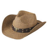 Sunflower Label Paper Straw Folding Cowboy Hat