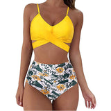 Solid Print Push-Up Swimwear Bikini