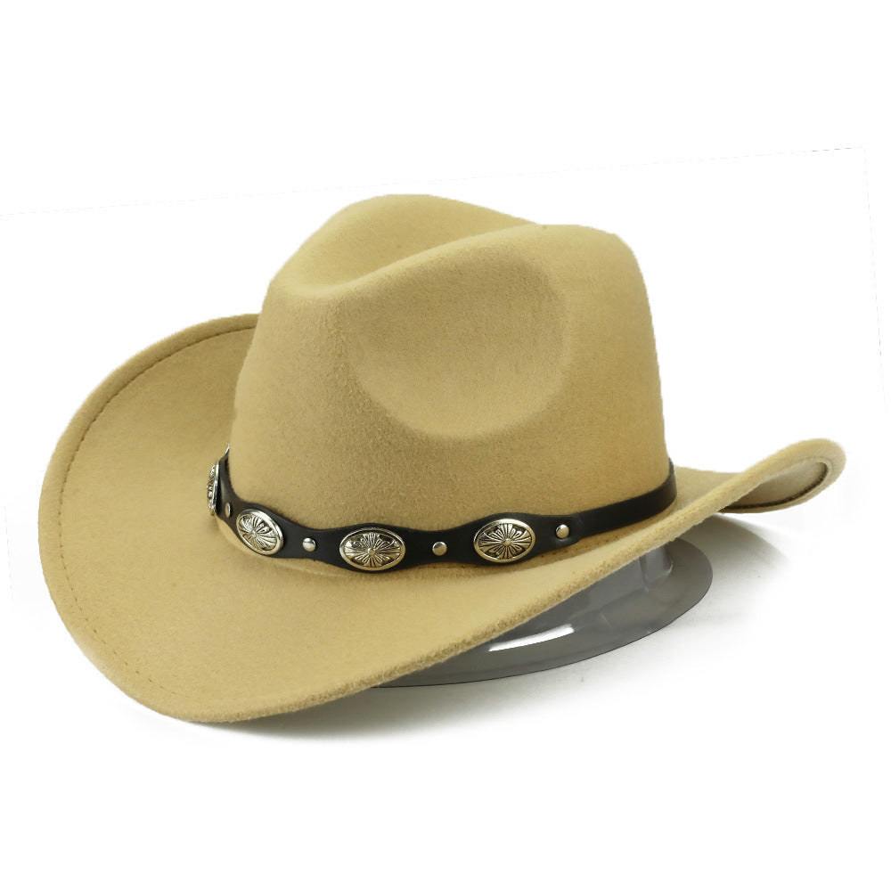 Punk Felt Bell Cowboy Hat