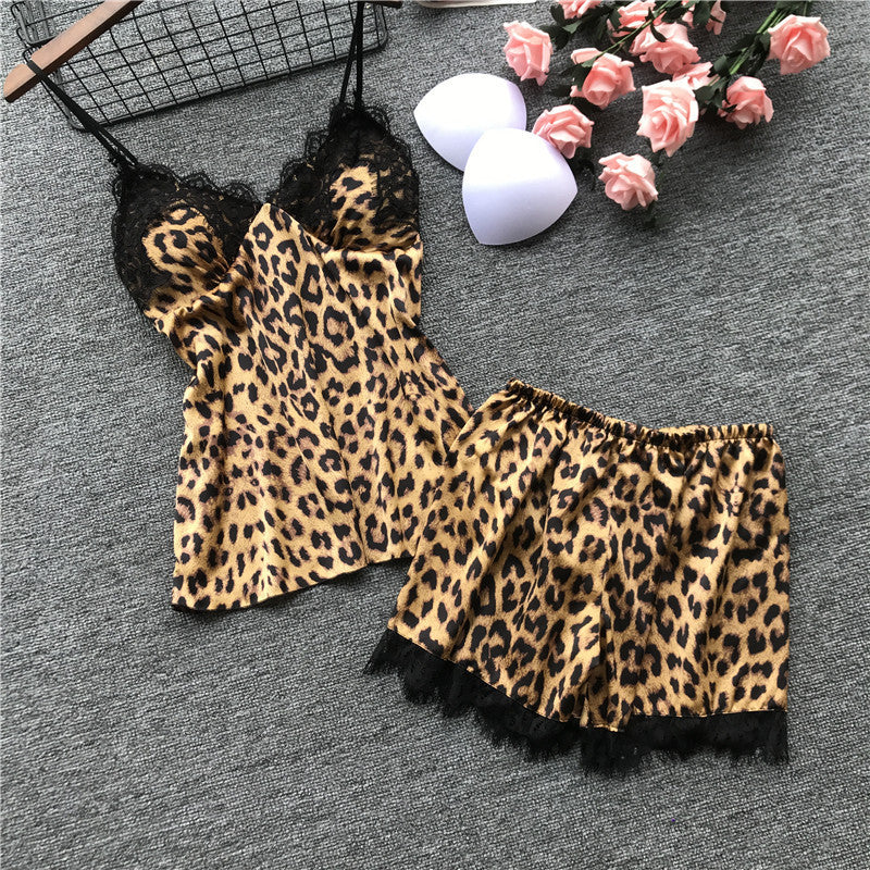 Silk V-Neck Pajama Set