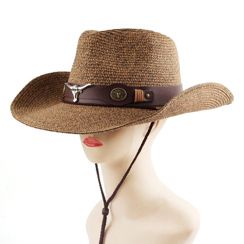 Mixed Color Western Straw Cowboy Hat