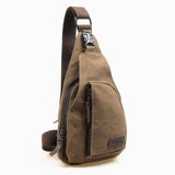 Traveler's Canvas Chest Pack Bag