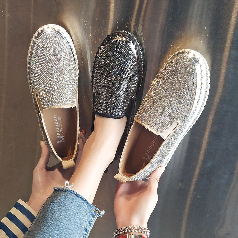 Sparkle Sponge Cake Rhinestone Shoes